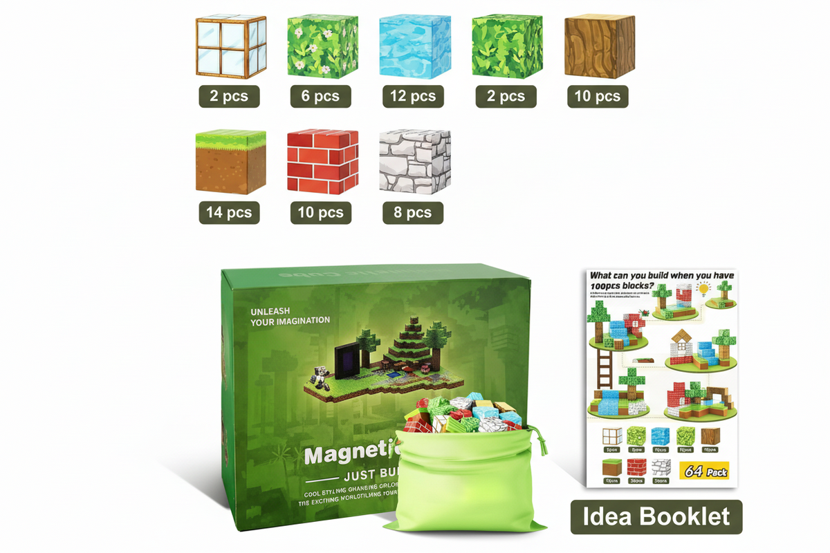 Magnetic Building Cubes – Kids