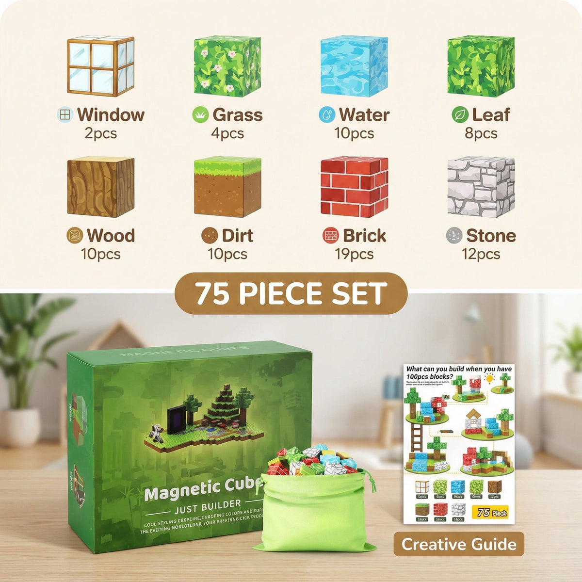 Magnetic Building Cubes – Kids