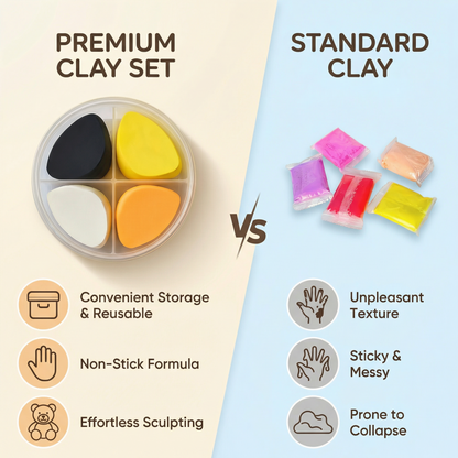 Air Dry Clay Animal Modelling Set | Family Favourite