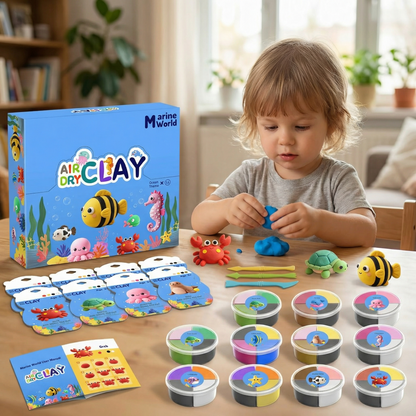 Air Dry Clay Animal Modelling Set | Family Favourite