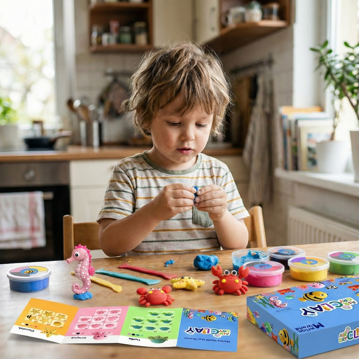 Air Dry Clay Animal Modelling Set | Family Favourite