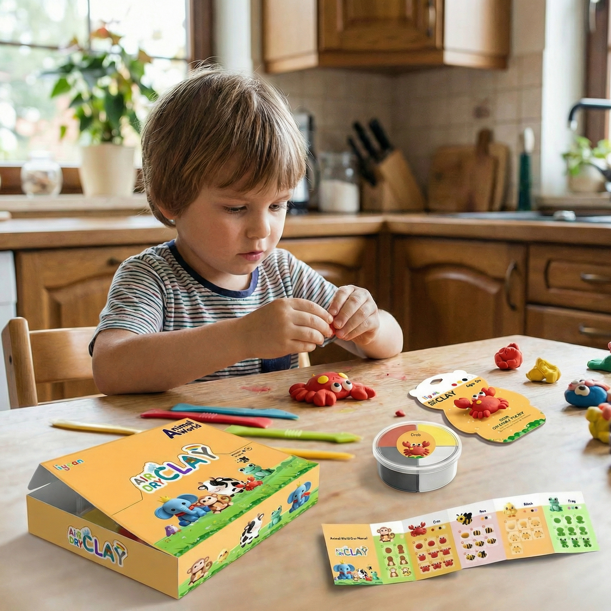 Air Dry Clay Animal Modelling Set | Family Favourite