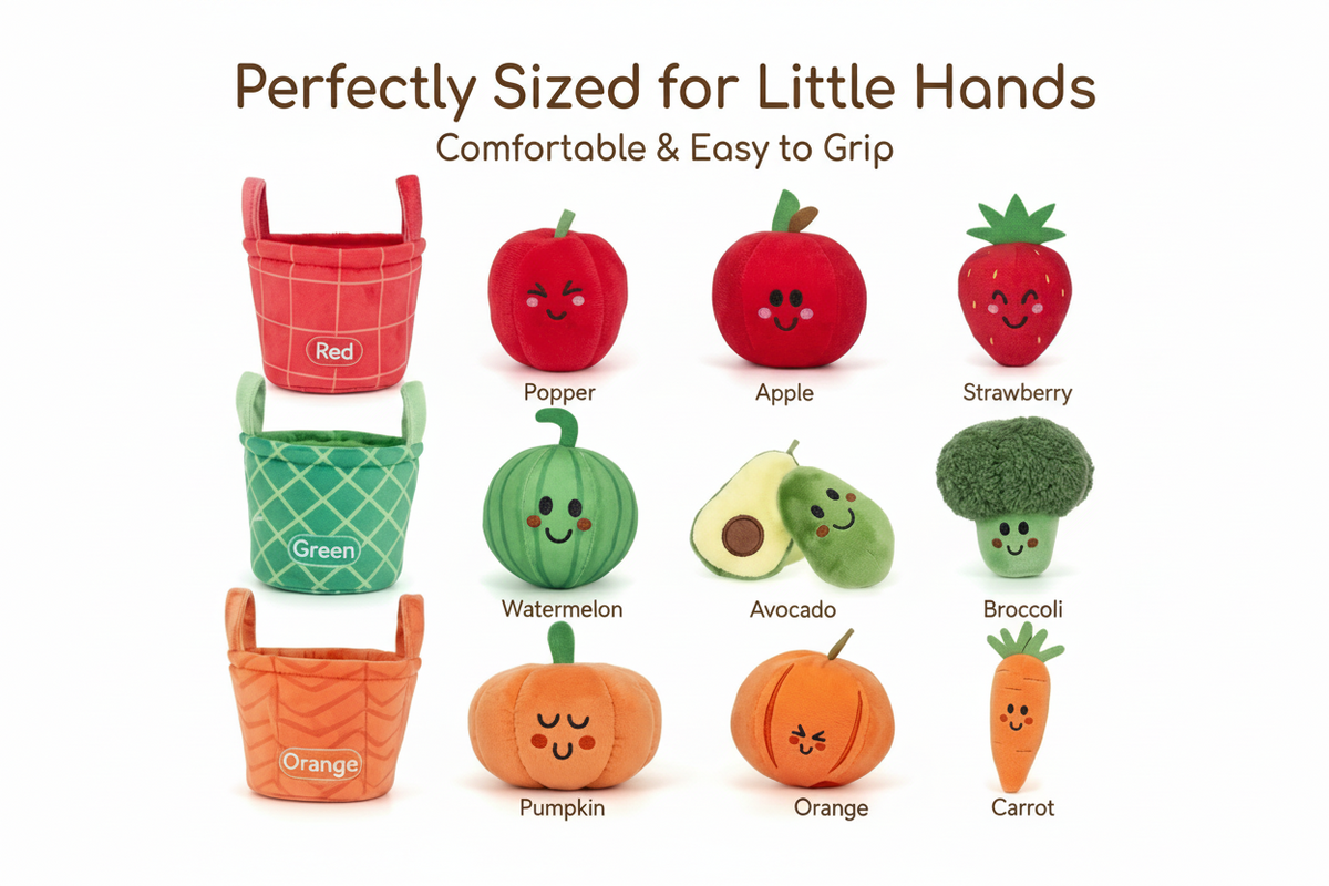 Interactive Fruit and Vegetable Sorting Toy Set