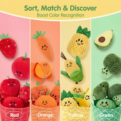 Interactive Fruit and Vegetable Sorting Toy Set