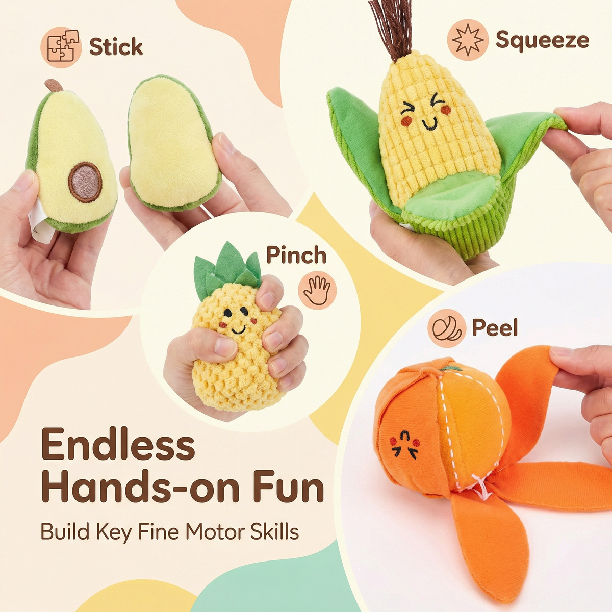 Interactive Fruit and Vegetable Sorting Toy Set