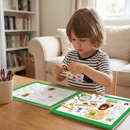 Creative Seek and Find Sticker Colouring Book