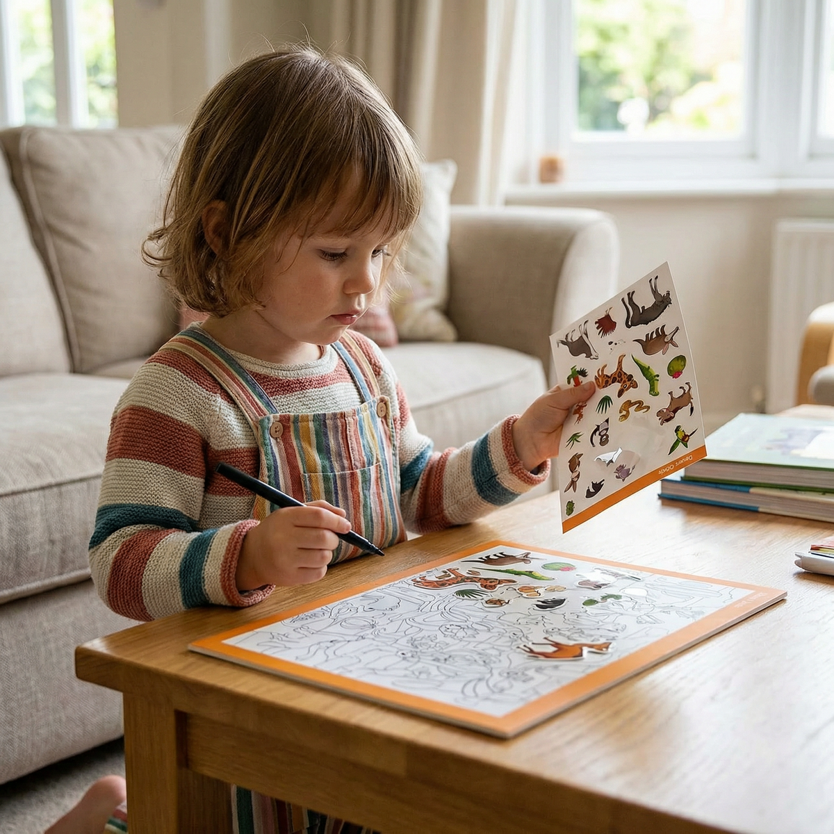 Creative Seek and Find Sticker Colouring Book