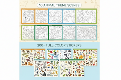 Creative Seek and Find Sticker Colouring Book