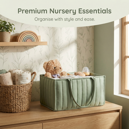 Woven Baby Storage Basket for Everyday Baby Care