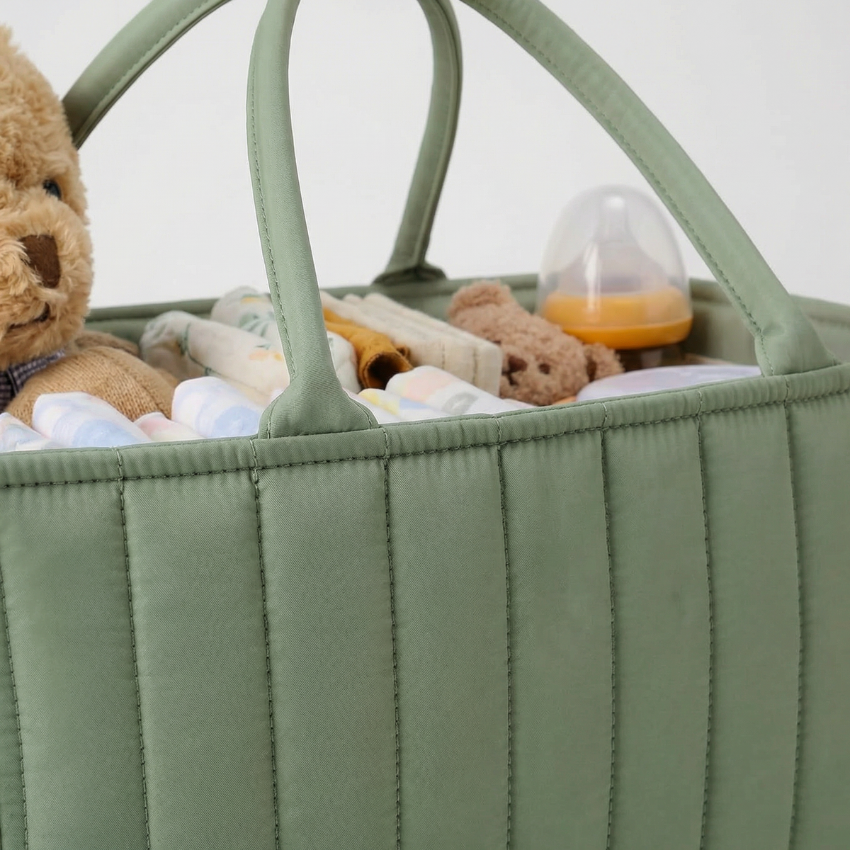 Woven Baby Storage Basket for Everyday Baby Care