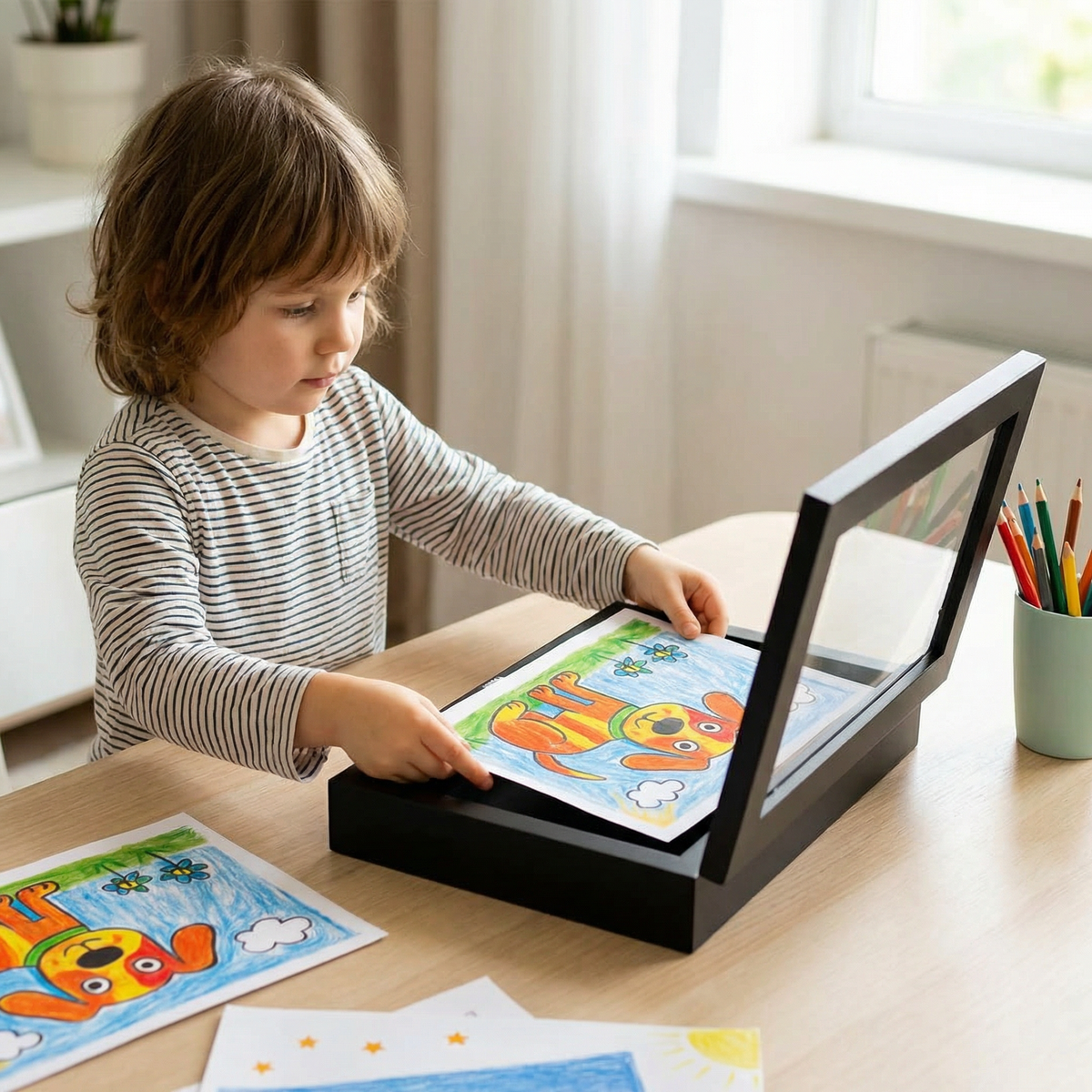 Kids Artwork Storage Frame for Kids