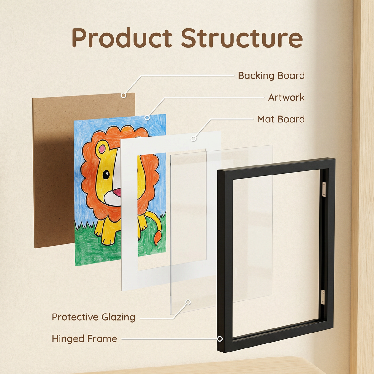 Kids Artwork Storage Frame for Kids