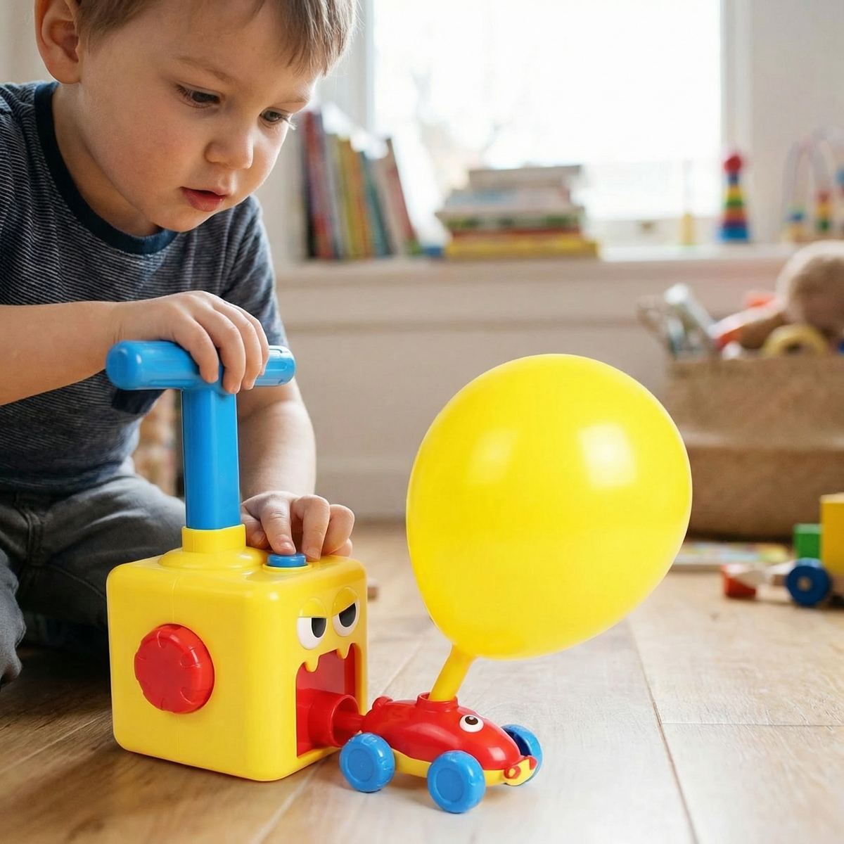 Interactive Balloon Launch Racing Car Toy