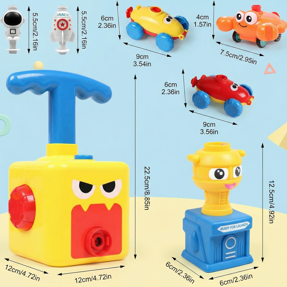 Interactive Balloon Launch Racing Car Toy