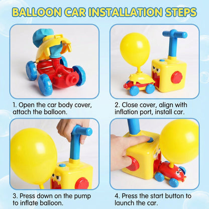 Interactive Balloon Launch Racing Car Toy