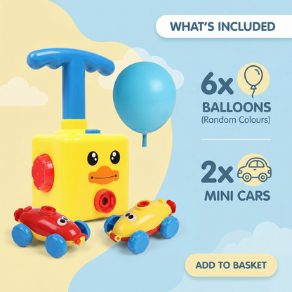 Interactive Balloon Launch Racing Car Toy