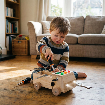 Montessori Wooden Busy Board Bus | Family Favourite