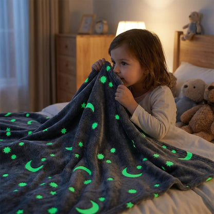 Glow in the Dark Star Cuddle Blanket | Family Favourite