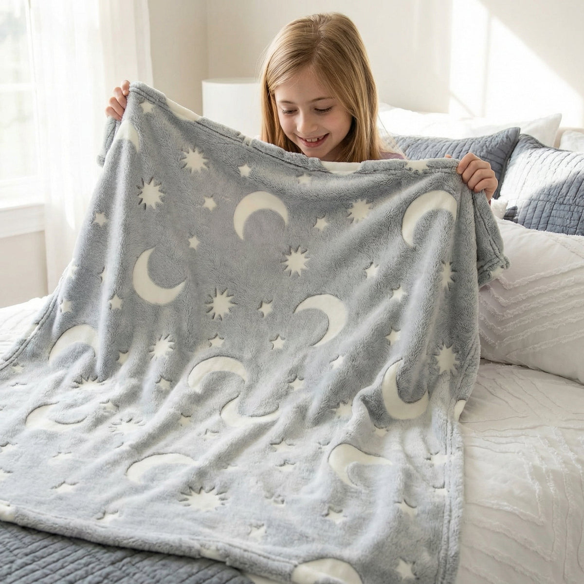 Glow in the Dark Star Cuddle Blanket | Family Favourite