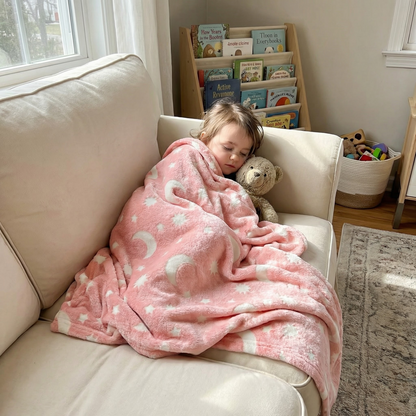 Glow in the Dark Star Cuddle Blanket | Family Favourite