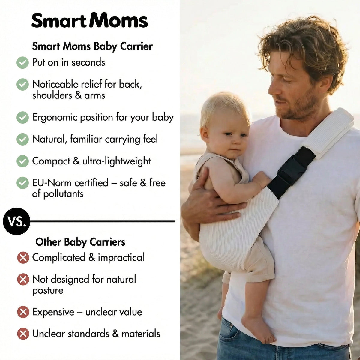 Ergonomic Baby Hip Carrier for Everyday Baby Care
