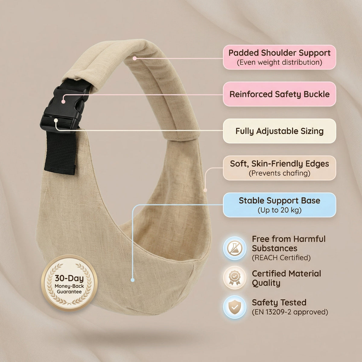 Ergonomic Baby Hip Carrier for Everyday Baby Care
