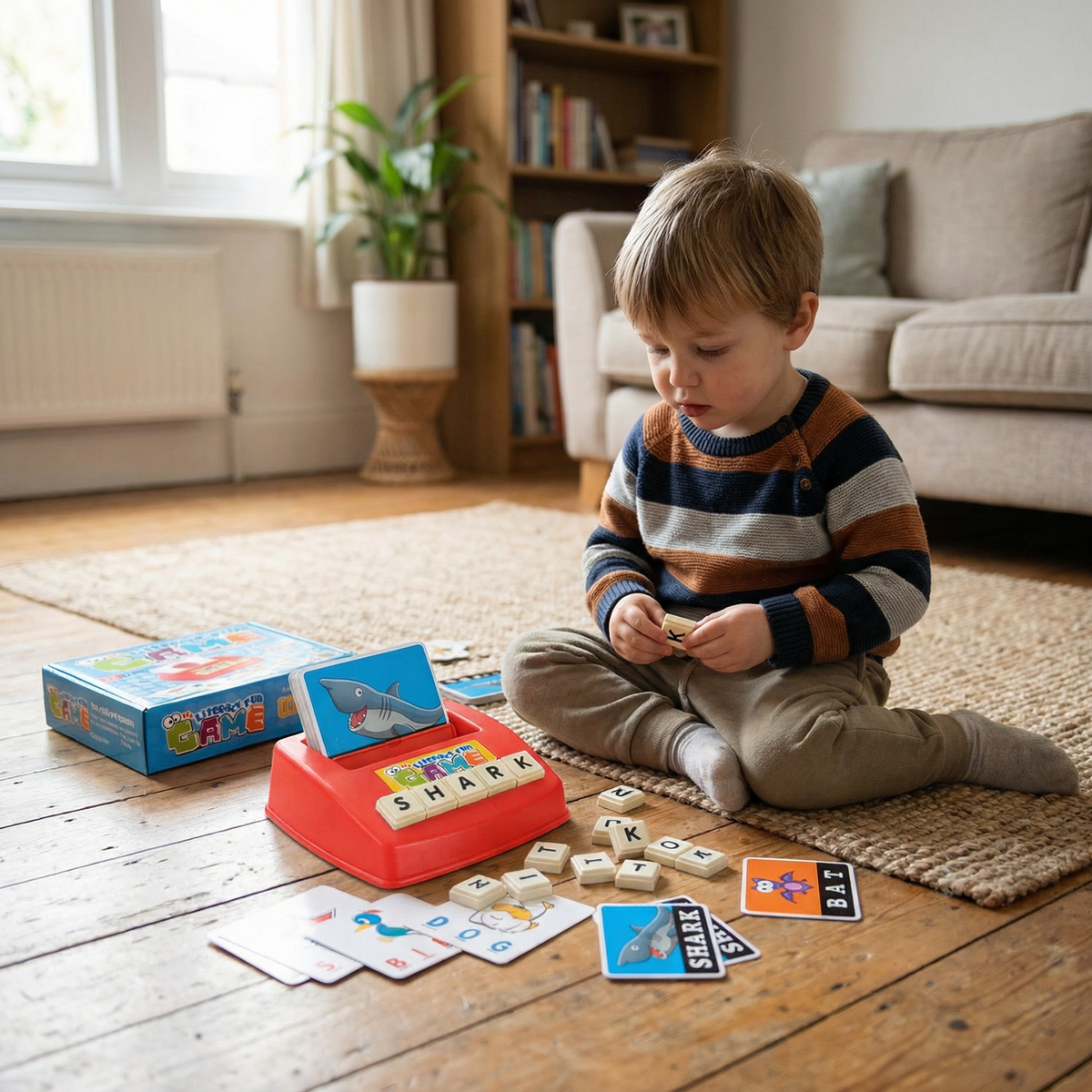 Interactive Early Learning Spelling Board Game for Children