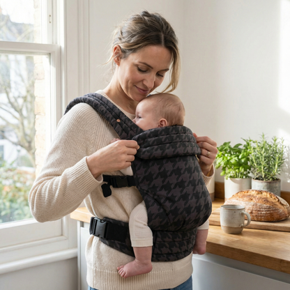 Ergonomic Checkered Baby Carrier for Everyday Baby Care