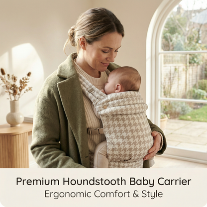 Ergonomic Checkered Baby Carrier for Everyday Baby Care
