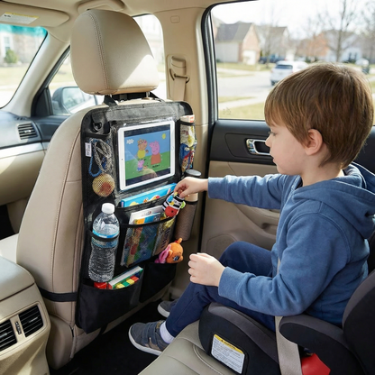 Kids Car Backseat Organiser & Tablet Holder