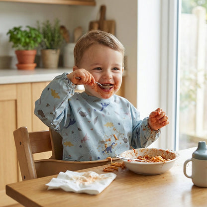 Toddler Full Coverage Feeding Bib - Waterproof | Family Favourite