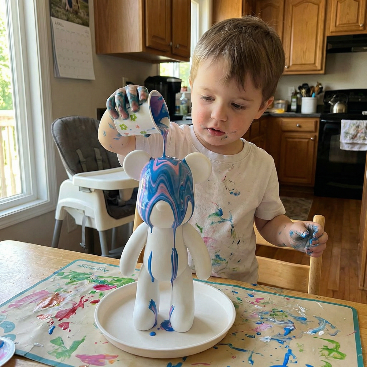 Creative DIY Bear Painting Kit for Kids
