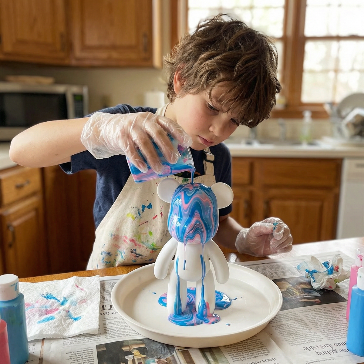 Creative DIY Bear Painting Kit for Kids