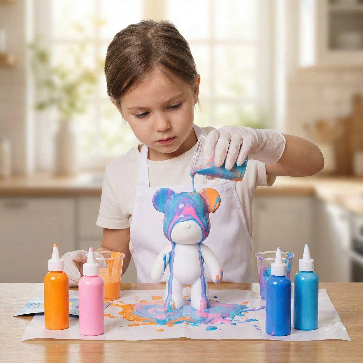 Creative DIY Bear Painting Kit for Kids