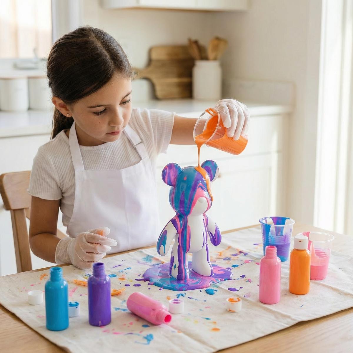 Creative DIY Bear Painting Kit for Kids