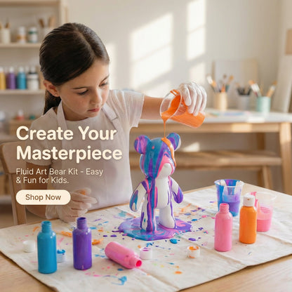 Creative DIY Bear Painting Kit for Kids