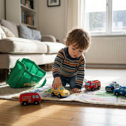 2 in 1 Plush Cars & Play Mat | Family Favourite