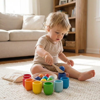 Montessori Wooden Colour Sorting Set | Family Favourite