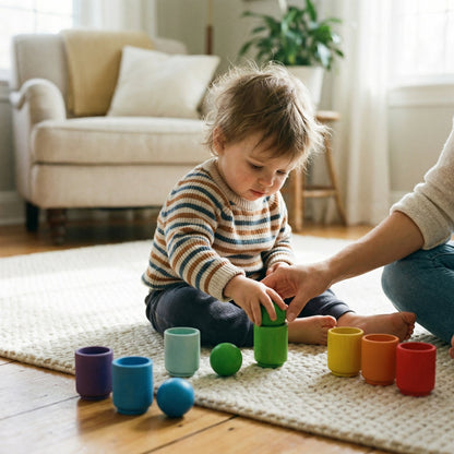 Montessori Wooden Colour Sorting Set | Family Favourite