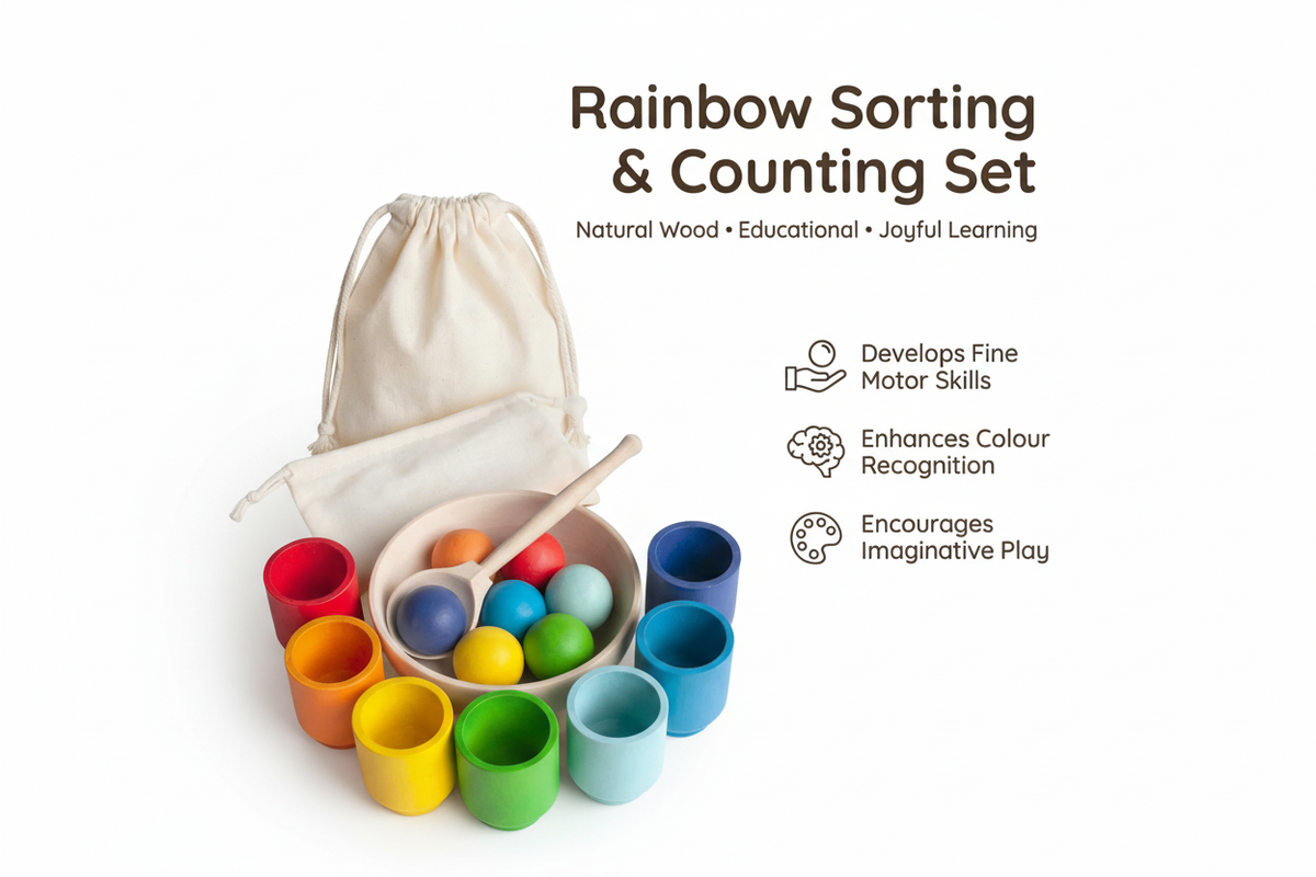 Montessori Wooden Colour Sorting Set | Family Favourite
