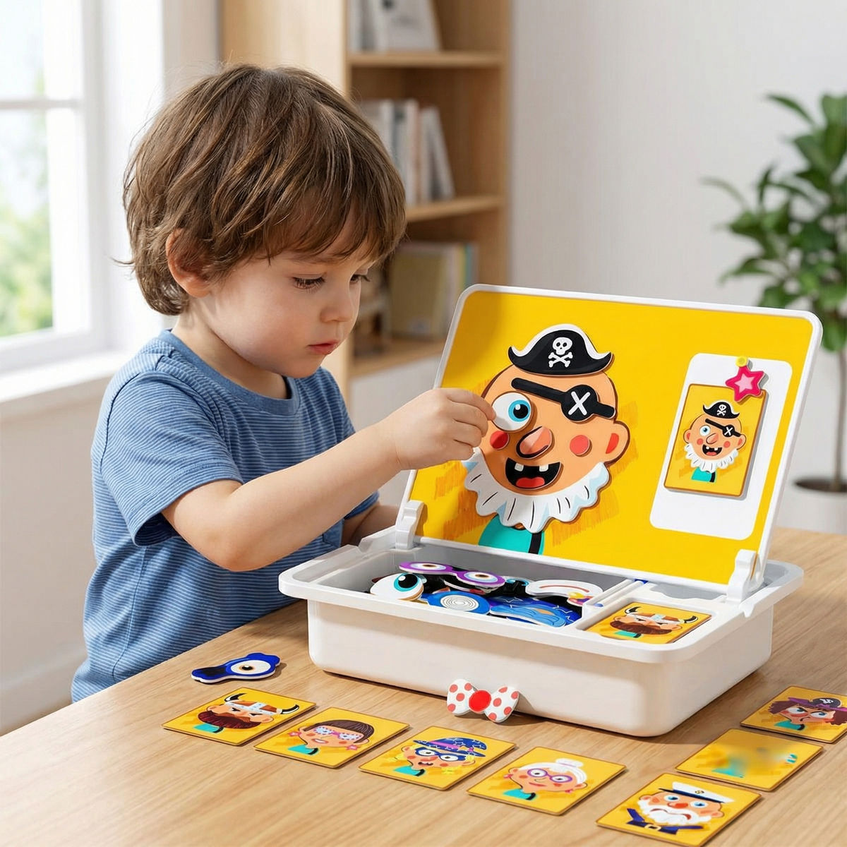 Interactive Magnetic Learning Puzzle Set for Kids