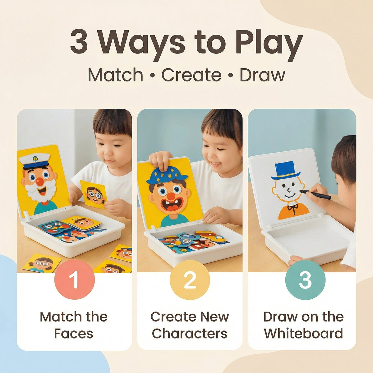 Interactive Magnetic Learning Puzzle Set for Kids