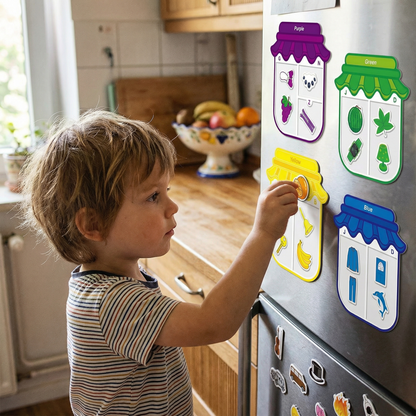 Interactive Magnetic Fridge Learning Magnets for Children