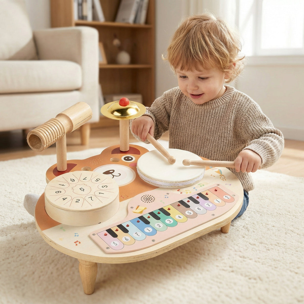 5 in 1 Montessori Musical Activity Table | Family Favourite