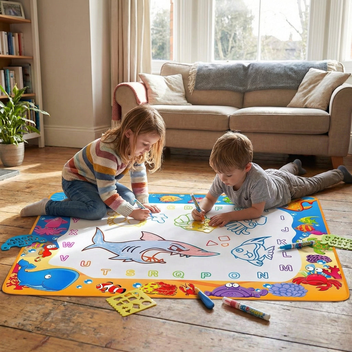Creative Magic Water Drawing Mat for Kids