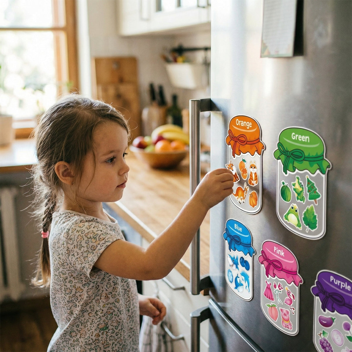 Interactive Magnetic Fridge Learning Magnets for Children