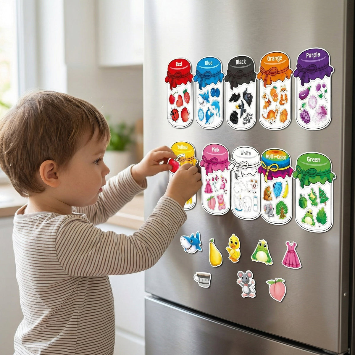 Interactive Magnetic Fridge Learning Magnets for Children