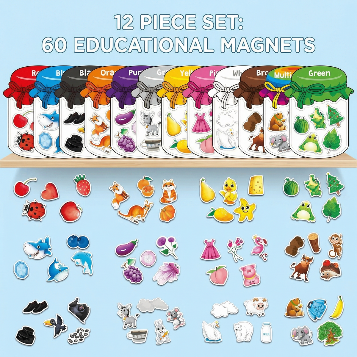 Interactive Magnetic Fridge Learning Magnets for Children