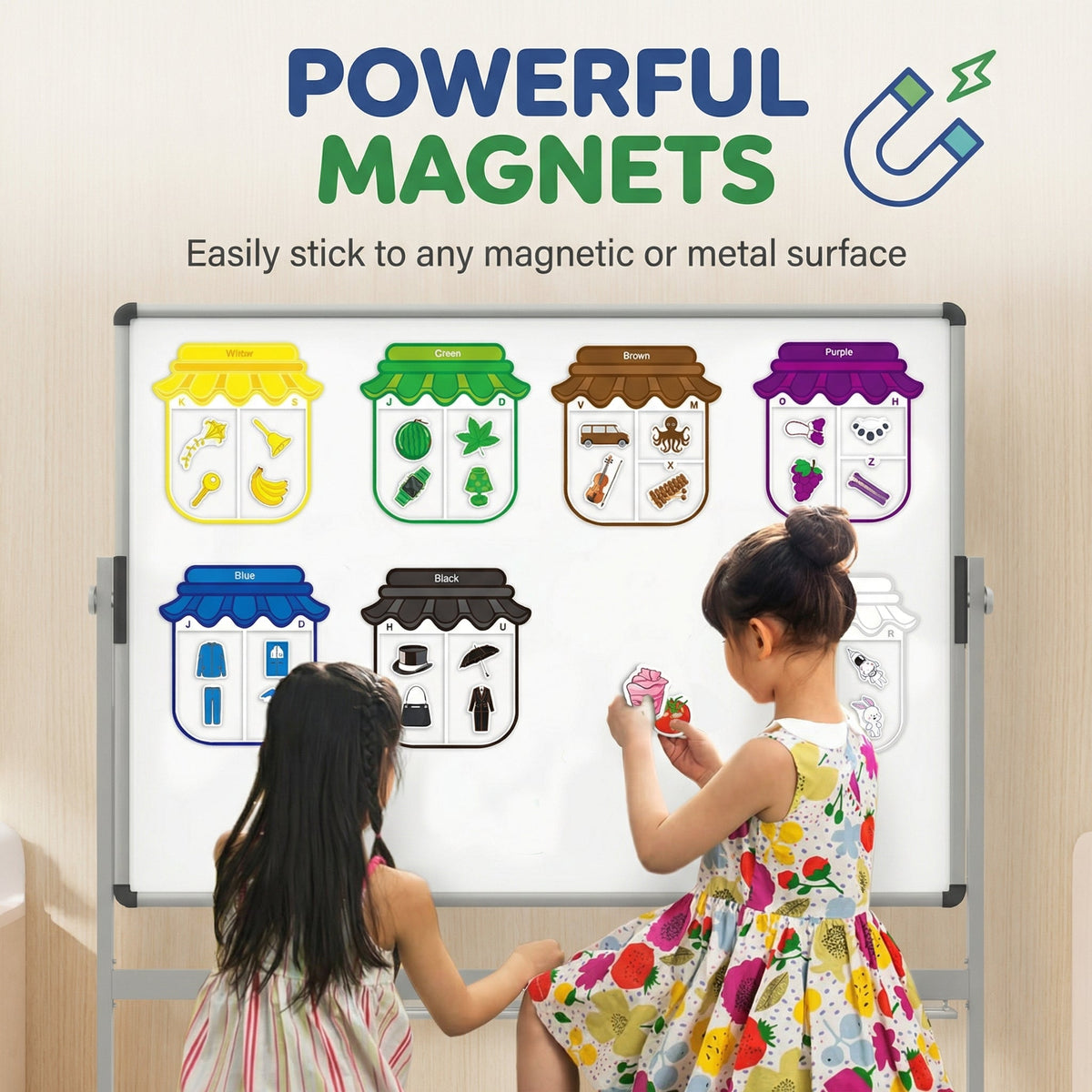 Interactive Magnetic Fridge Learning Magnets for Children