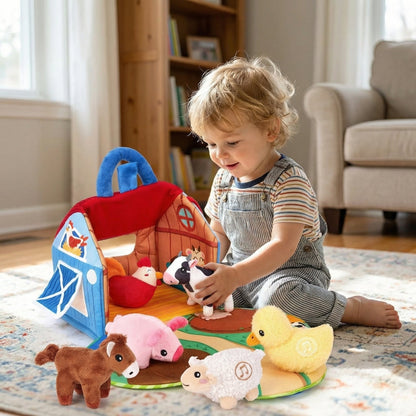 Plush Farm Animal Set & Sounds
